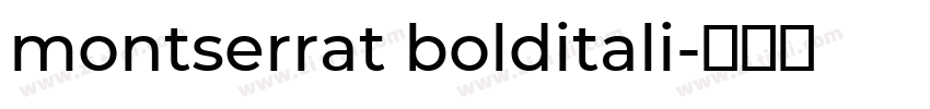 montserrat bolditali字体转换